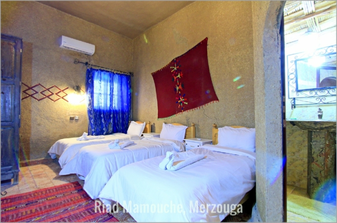 Triple Rooms Hotel Mamouche Merzouga